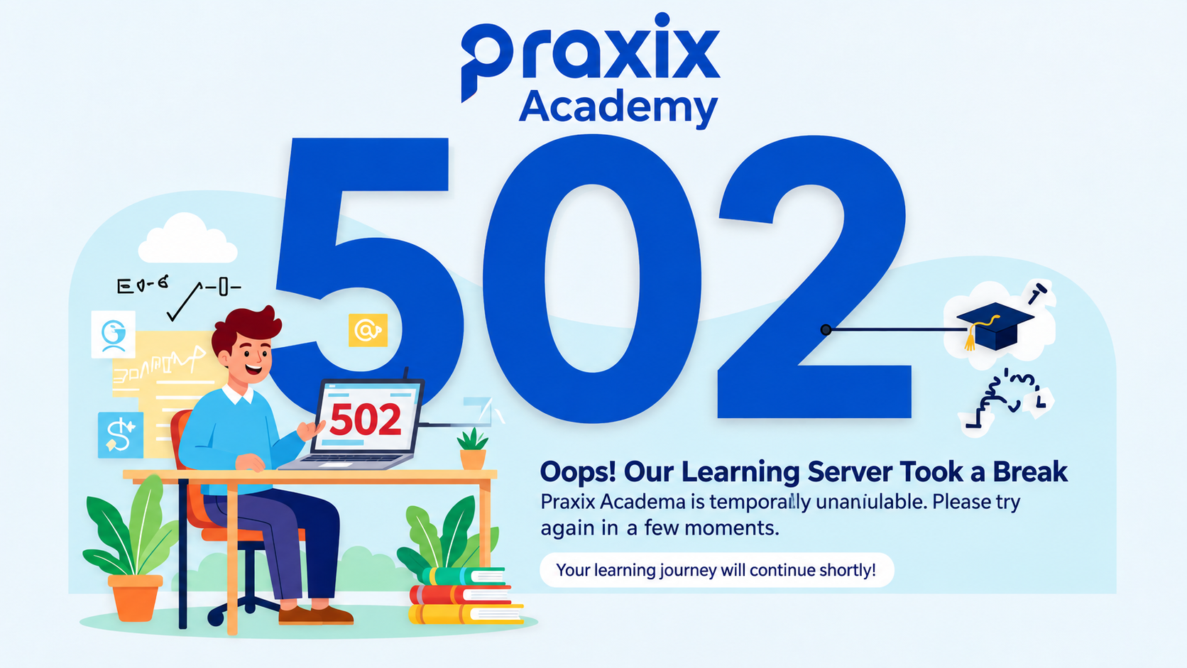 Praxix Academy - Service Temporarily Unavailable